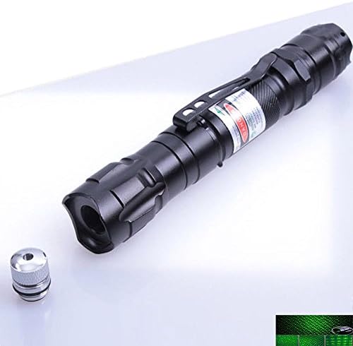 Red/Blue Purple/Green Ray Laser Pointer Pen/ PL450 Diode (green pen clip type 2 in 1)