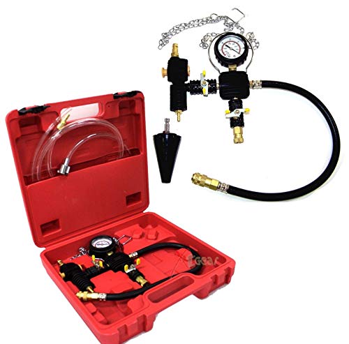 KCHEX>>3pc Vacuum Type Cooling System Radiator Refill Test Cap Adapter Tool Kit set>>Safe time Quick and Easily coolant vacuum refill for cooling systems on any vehicle with the universal adapter