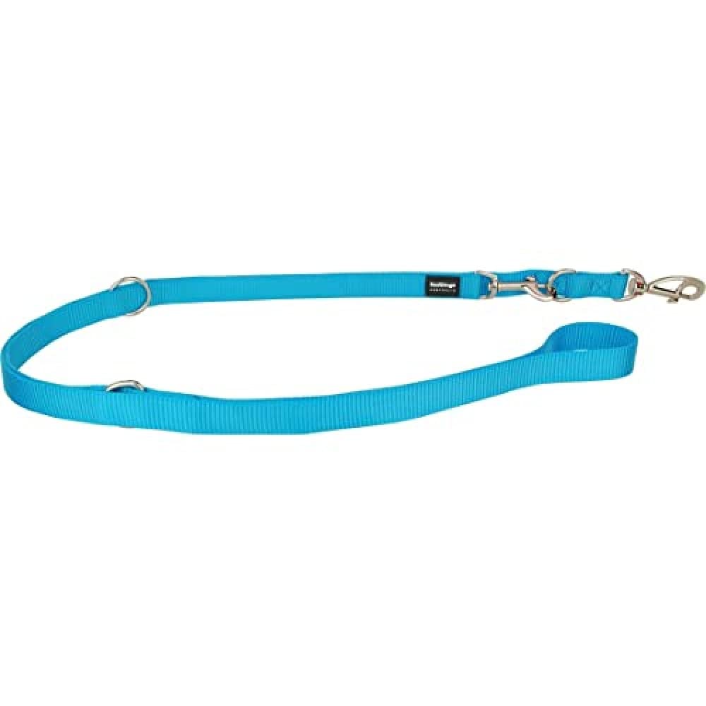 Red Dingo Multi-Purpose Dog Lead Plain, Turquoise, Medium 20mm — image 1