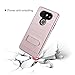 LG V20 Case,Berry Accessory Hybrid Dual Layer Defender Brushed Armor Card Slot [Slim Fit] [Kickstand Feature] Full Body Protective Case Cover for LG V20 (1- Rose Gold)