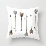 Jsbstore Watercolour Arrow Pillow Case Cushion Cover Home Sofa Decorative 18 X 18 Squares