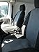 Durafit Seat Covers, 2013-2020 Promaster Van, Front Bucket Seat Covers, in Black/Gray, Twill Fabric