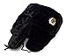 Black Fur Winter Ushanka Hat with RED STAR Emblem X-LARGE