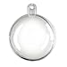 Pack of 12 Clear Acrylic Fillable 30mm Ball Ornaments - Transparent Plastic Craft Ornaments for Christmas, Wedding Favors, and Everyday Decorations