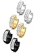 Jstyle Stainless Steel Womens Mens Hoop Earrings Huggie Earrings CZ Piercings 18G