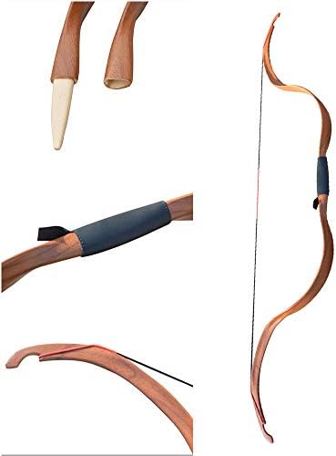 Sharrow アーチェリーロングボウ ポンドリカーブボウ 伝統弓 狩猟弓 弓道練習専用弓 両手が利用可能 アーチェリーアウトドア ハンティング