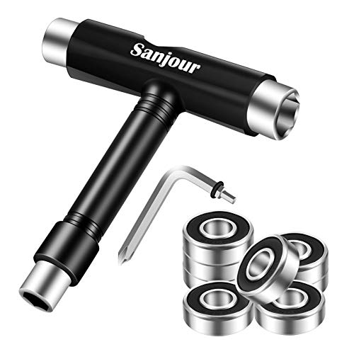 Skate Tool, Hex Key Kit T‑Type Skate Hex Wrench Multi‑Function Portable For Fastener For T Tool Kit