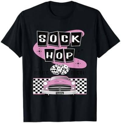 Amazon.com: Vintage Retro Sock Hop 50s Rockabilly Print 1950s