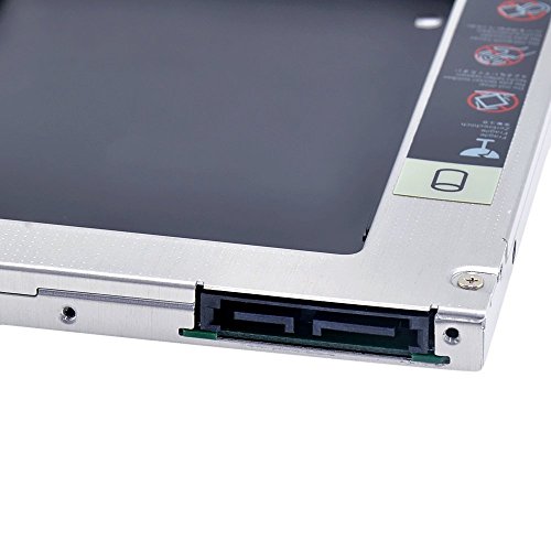 PC-Mart. 9.5mm 2nd Hard Drive Caddy 2nd HDD caddy Tray adapter ssd enclosure for Unibody MacBook/MacBook Pro 13 15 17 SuperDrive for SATA to SATA 2.5" 2.5 inch Hard disk - Thumbnail 2