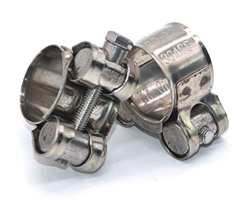 2 T+Bolt+Stainless+Clamps+0+866+20mm+22mm