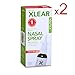 XLEAR Nasal Spray, All-Natural Saline and Xylitol Moisturizing Sinus Care - Immediate and Drug Free Relief From Congestion, Allergies, and Dry Sinuses, 1.5 Ounce (Pack of 2)
