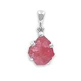 Starborn Natural Rhodonite Pendant in Sterling
