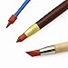 COMIART 3pcs Double Head Clay Color Shapers Rubber Tip Paint Drawing Blending Brushes