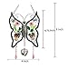 KY&BOSAM Gifts for Mom Butterfly Suncatcher I Love You Glass Sun Cathers for Windows Hangings Wind Chime with Real Flower Wings and Heart Charm Birthday Gift for Women Mother's Day Valentine's Day