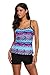 ATTRACO Women's Two Piece Swimwear Ruffle Tankini Swimsuit Bathing Suit