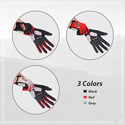 Arltb Winter Bike Gloves 3 Size 3 Colors Bicycle Cycling Biking Gloves Mitts Full Finger Pad Breathable Lightweight for Bike Riding Mountain Bike Motorcycle Free Cycle BMX Lifting Fitness Climbing