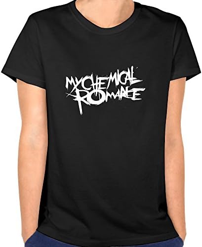 Cooll Women's Rock Band My Chemical Romance Logo Gerard Way Tshirt S Black
