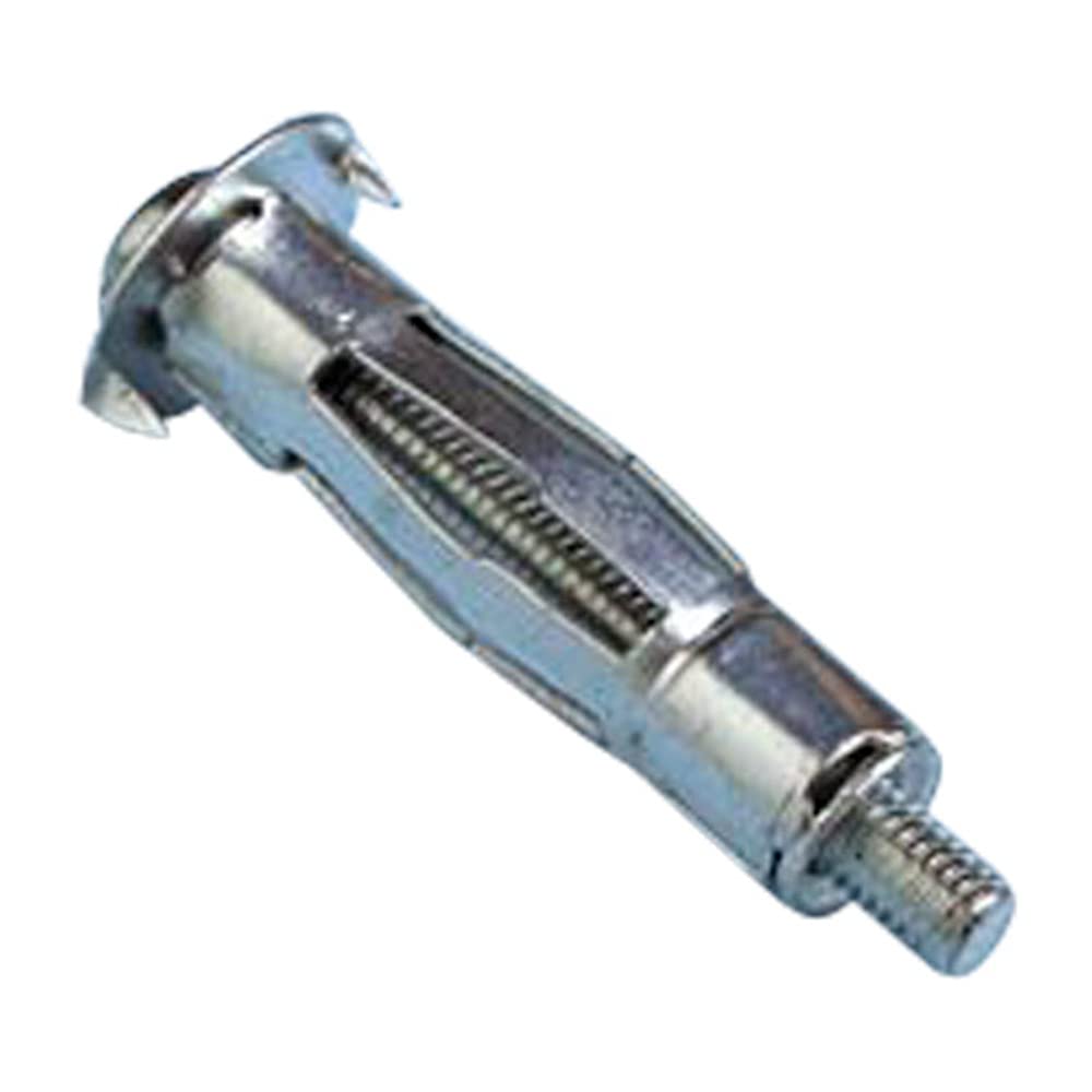 Merriway BH02856 Molly Bolt Plasterboard Hollow Wall Door Anchor, M5 x 43 mm (3/16 Inch x 1.9/16 Inch), Bright Zinc Plated - Pack of 10 Piece