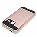 Galaxy J1 mini Case, ZeopoCase 2-Piece Style Hybrid Shockproof Hard Case Cover for Samsung Galaxy J1 Mini (Rose Gold)