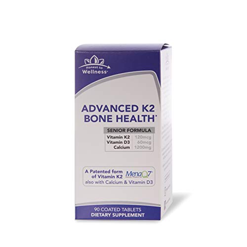 Vitamin D3 & K2 (MK7) with Calcium Advanced Bone Health Supplement
