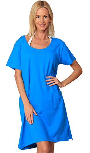 Ingear Cotton Dress Summer White Beach Sleeve Casual Short Cover |  Desertcart Grenada