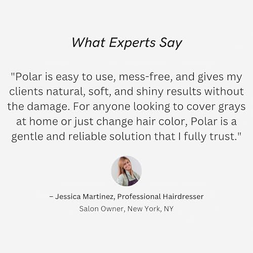 Polar Haircare - Blonde Dye Shampoo for Women and Men - Gray Coverage Color Cleanser, Semi-Permanent Golden Tone Kit, Light Color Wash, Quick Application Formula, Natural Looking Highlights 6.76 Fl Oz