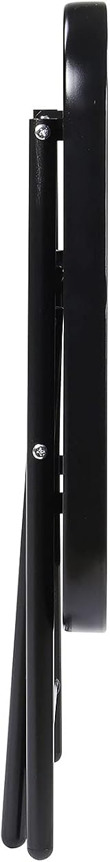 Taylor & Brown 50cm Folding Drinks Side Table - Black Tempered Glass view 9