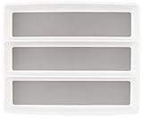 KD Organizers 3-Slot Organizer Tray for Kitchen Utensils and Accessories: Dividers for kitchen, bathroom, desk, dresser or junk drawers