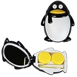 Penguin Contact Lens Carrying Case Travel Kit (Black)