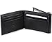 Mens Leather Wallet Spring Money Clip Z Shape Trifold Bifold 11 Card Slots 2 IDs Black