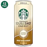 Starbucks, Doubleshot Energy Coffee, Vanilla, 15 Fl Oz (Pack of 12)
