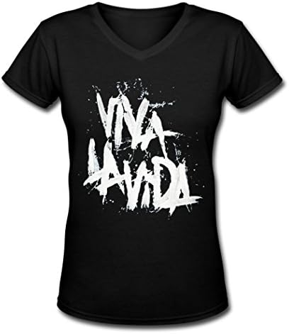 NWY fashion girl's coldplay fashion logo women's t shirt Black S