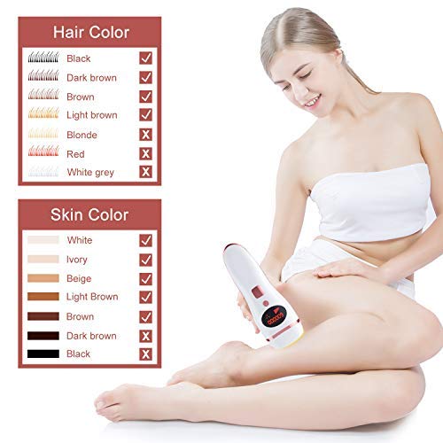 IPL Hair Removal Device, Permanent Hair Removal System for Women and Men Professional Painless Use for Home 600,000 Flashes (white rose-2) - Thumbnail 4