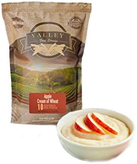 Emergency Preparedness Freeze Dried Food Supply Bags - Valley Food Storage (10 Servings of Apple Cream of Wheat)