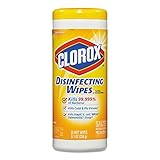 Clorox 01594CT Disinfecting Wipes, 7 x 8, Citrus Blend, 35/Canister (Case of 12)