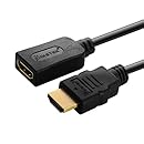 Insten High Speed HDMI Extension Cable M/F, 10 FT / 3 M For Nintendo Switch, Sony PlayStation 4 / PS4 Slim / PS4 Pro, Microsoft Xbox One / Xbox One S, Black
