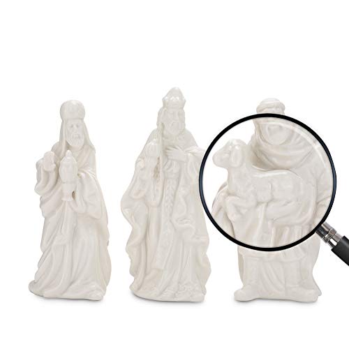 Exblue Holiday Nativity Set, 7-Inch Nativity Scene Figure for Kids - Christmas Figurine Indoor or Outdoor, 9PCS - Thumbnail 5