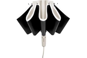 BAODINI Inverted UV Umbrella for Rain and Sun Medium Size UPF 50+ Rverse Compact Umbrella Auto Open Close