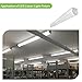 8FT LED Shop Light 8400lm 64W Linear Strip Light Fixture Commercial Grade High Output [120W Fluorescent Equivalent] 5000K Dimmable High/Low Bay Balcony Canopy Light DLC Premium 4.2 Qualified