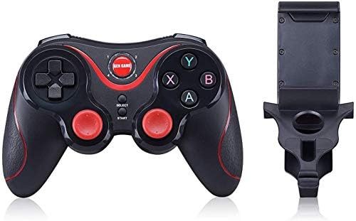 Maegoo Mando Inalámbrico para PC PS3, 2.4G Bluetooth Game Controller Gamepad Joystick Inalámbrico con Soporte de Teléfono para Android Smartphone Xiaomi Huawei Samsung PC Windows PS3 Smart TV 8 41rBqrgH1WL. AC
