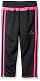 adidas Little Girls' Performance Pant, Light Pink/Black, 4