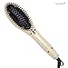 AsaVea Hair Straightener Brush with built in premium anion generator,lighter and smaller, good for using at home or travelling(Platinum)