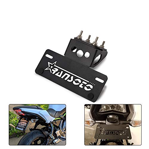 image for RANSOTO Motorcycle Fender Eliminator license plate mount Fit for Kawas