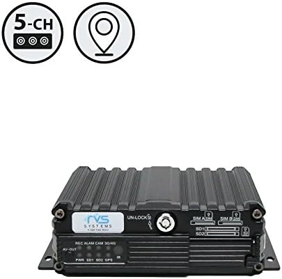 MobileMule 5500 5 Channel Mobile DVR with GPS and Flash Storage by Rear View Safety