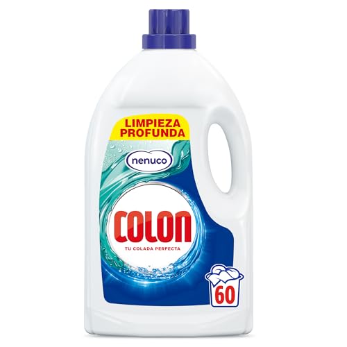 Nenuco - Detergente para Lavadora, adecuado para Ropa Blanca y de Color, Formato Gel - 60 Lavados, 60 Dosis