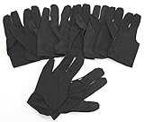 bargain house 10 Pcs Billiard Shooters 3 Finger Glove Pool Snooker Cue Glove