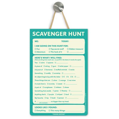 Amazon Com Knock Knock Scavenger Hunt Pad Kitchen Dining