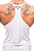Iwearit Stringer Tank-Top (Wht-L) Made in USA
