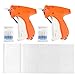 Molliy Clothes Tagging Gun Kit Price Tag Gun for Clothing(2 Pack) 5000 2 Inch Attachments and 10 Needles,Orange …