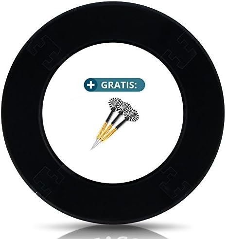 ProDarts Dart surround for all brands โ dartboards โ darts collection โ red ring stable border โ wall protection for the dartboard without additional mounting โ professional look